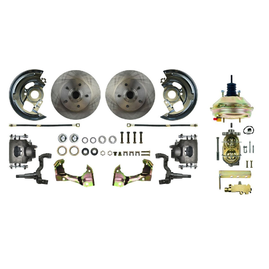 The Right Stuff 62-67 Chevy II/X-Body, Power 9" Booster, Front Disc Brake Conversion Kit - (AFXDC03C)