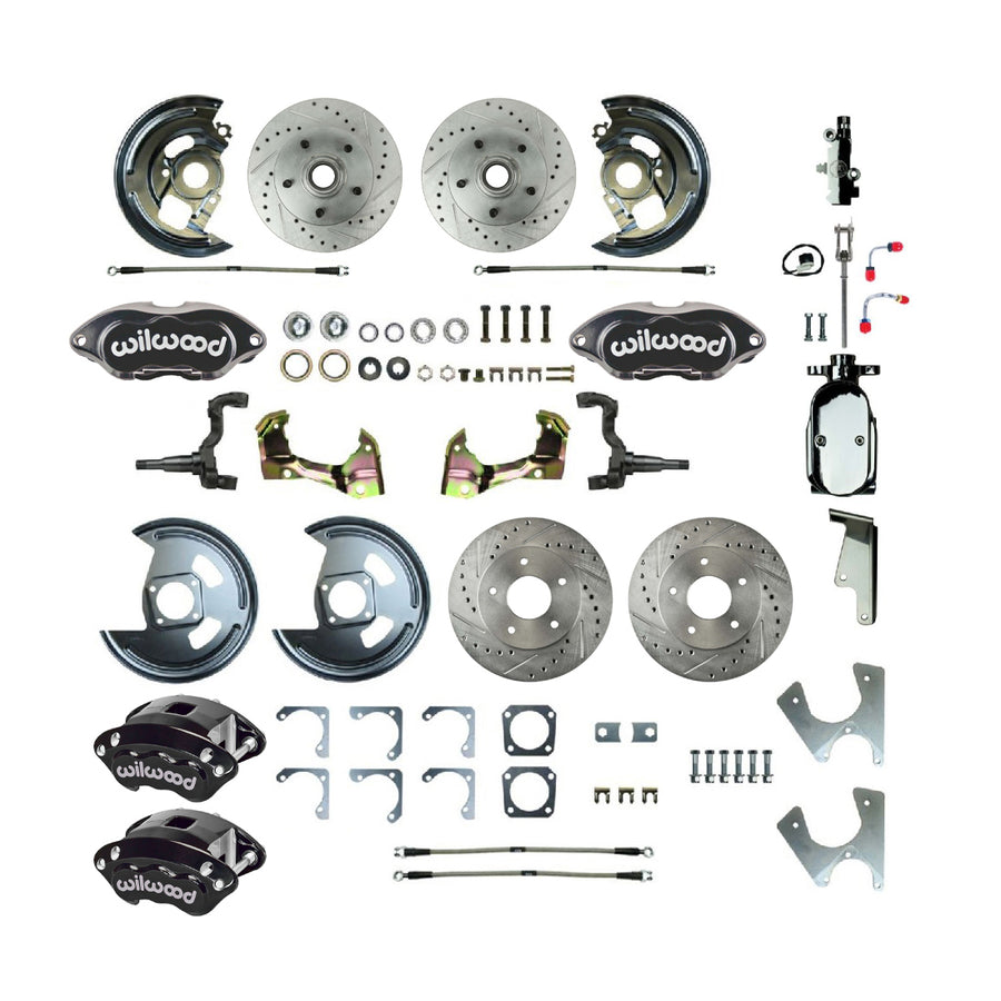 The Right Stuff 1968-1974 GM F/X-Body, Performance Series, 4-Wheel Disc Brake Conversion Kit - (AFXSD25CSX)