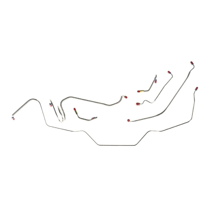 The Right Stuff 1968-72 Chevrolet Chevelle W/Manual Drums Pre-Bent OE Steel Front Brake Line Kit - (CKT6801)