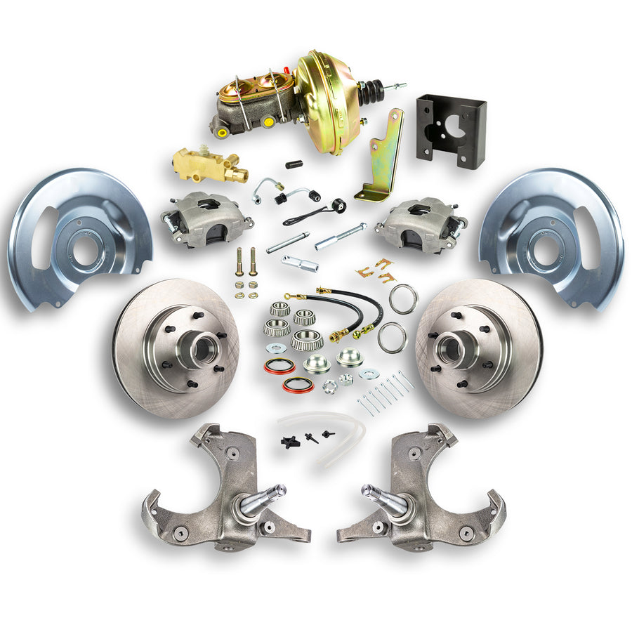The Right Stuff 63-66 Chevrolet/GMC Truck/Suburban, Power Front Disc Brake Conversion Kit 6x5.5 Bolt Pattern - (TDC6326)