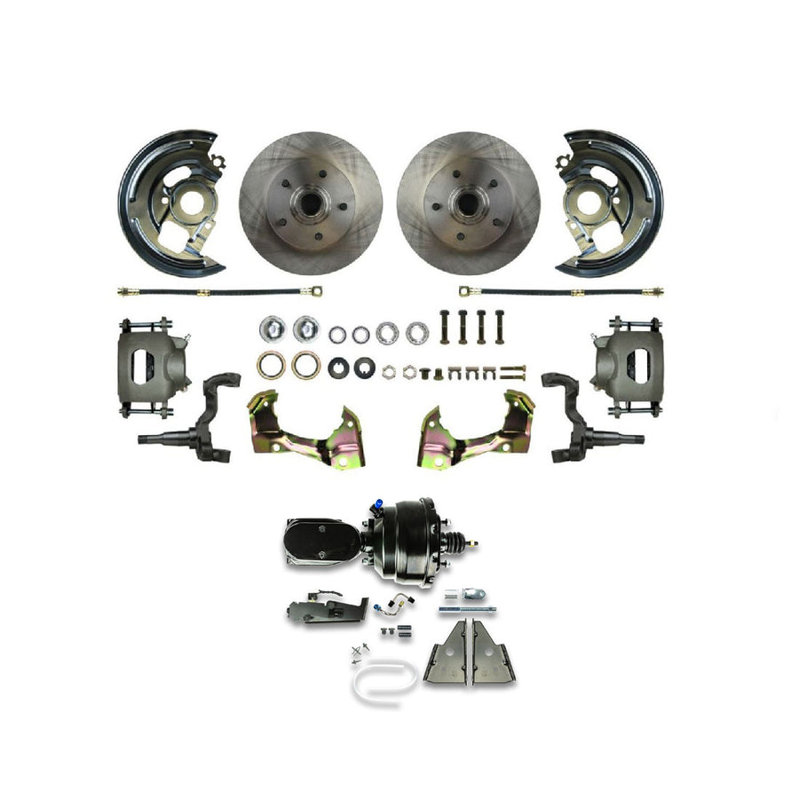 The Right Stuff 1967-72 Chevelle/GM A-Body, Power 8" Booster, Front Disc Brake Conversion - (AFXDC06CY)