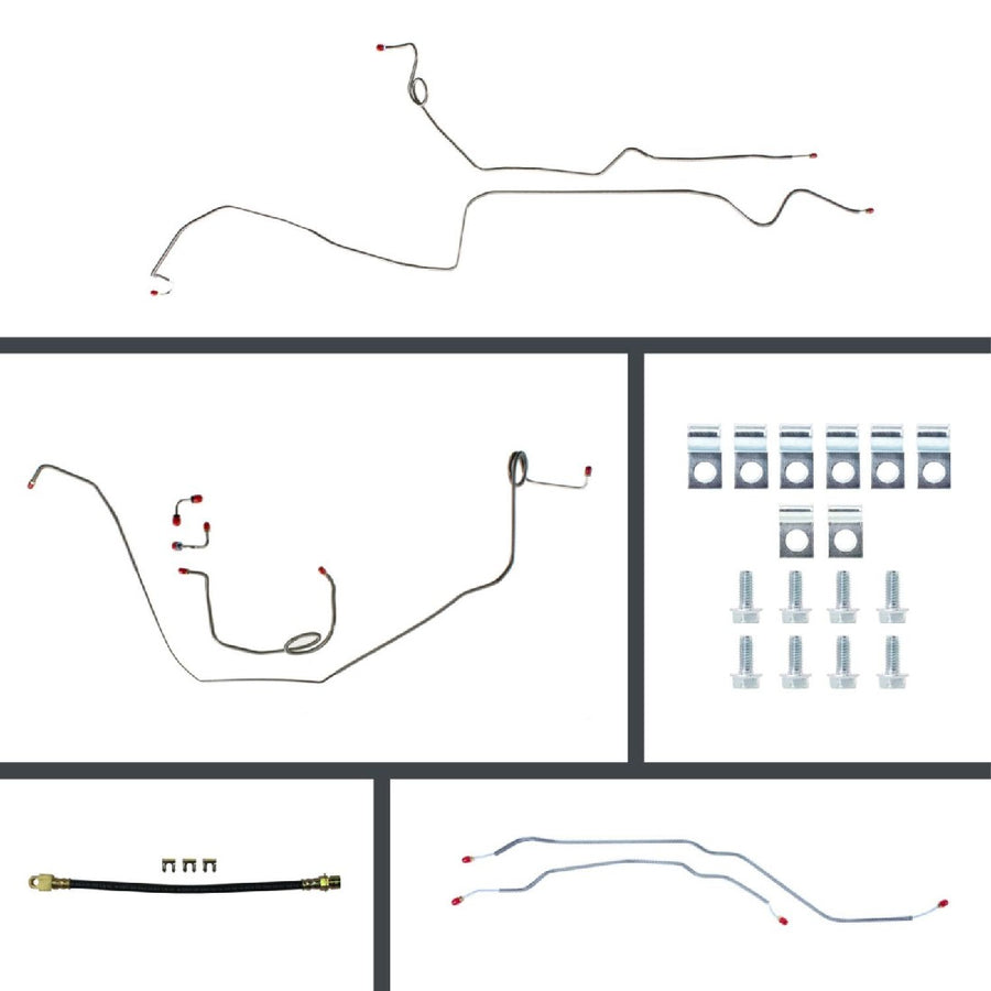The Right Stuff 1969 Chevrolet Camaro, Pre-Bent Manual Front Disc Brake Conversion Line Kit - (FOM69H2)