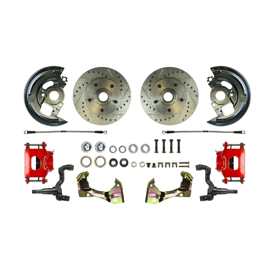 The Right Stuff 1964-1972 Chevelle/GM A-Body Front 'At The Wheel' Big Brake Upgrade Kit - (AFXWK01CZ)
