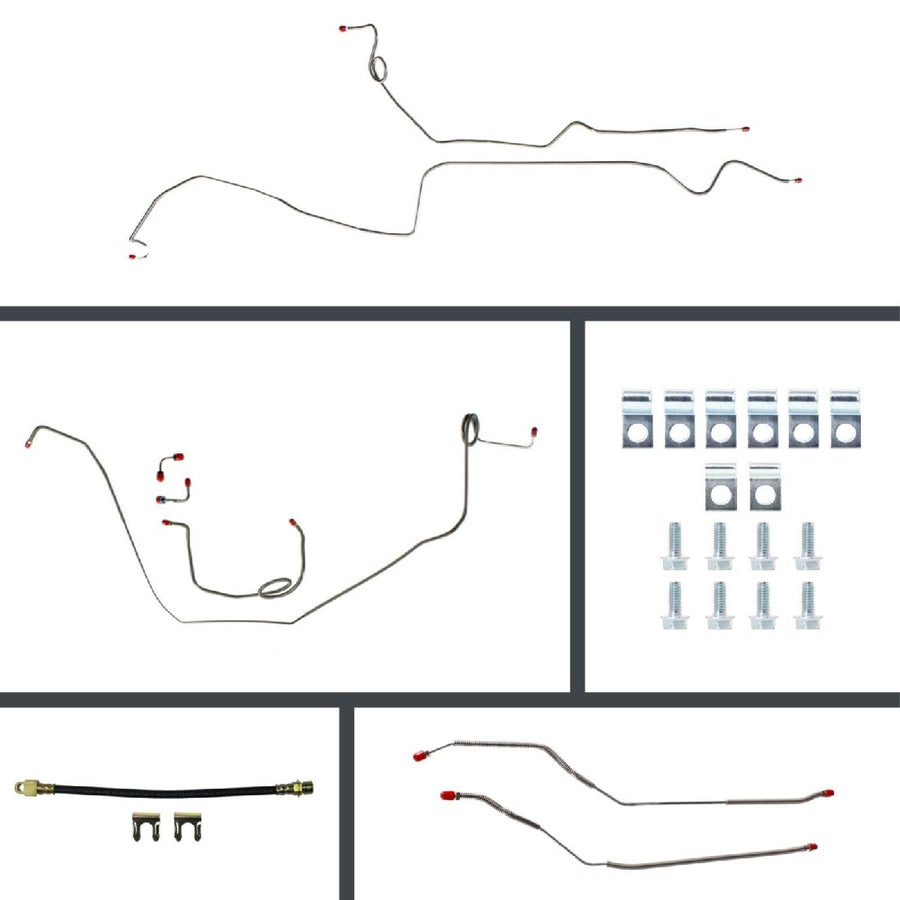 The Right Stuff 1969 Pontiac Firebird Manual Disc Conversion Brake Line Set 24 Pcs. - (POM69H4)