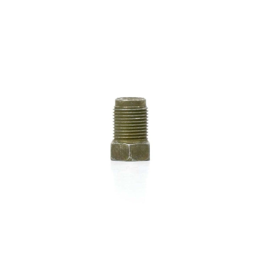 The Right Stuff 1/4" Tube W/12x1 Thread, 7/16" Hex, Bubble Flare, Metric Olive Fitting - (MSP7)