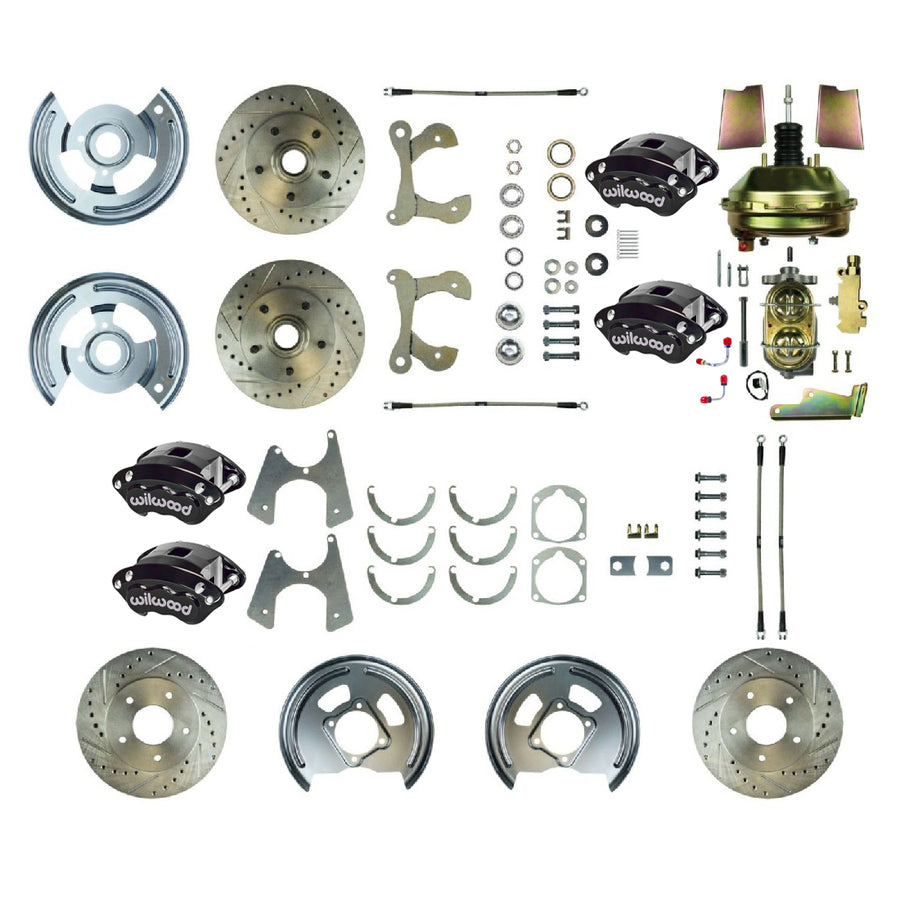 The Right Stuff 1959-64 Chevrolet Impala/Bel Air, Performance Front Disc Brake Conversion Kit - (FSC604DCCS)