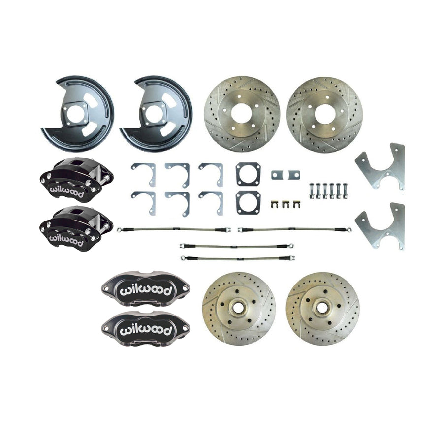The Right Stuff 1970-77 Camaro/Nova, 4-Wheel W/Rear +2 Disc Brake Conversion Kit - F70RDM25S - (F70RDM25S)