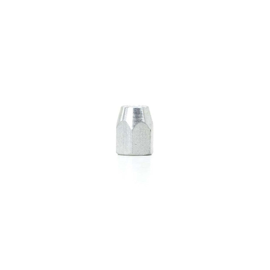 The Right Stuff 3/16" Tube W/10 X 1 Thread, 12.7mm Hex, Double Flare, Female Silver Tube Nut - (MSP18)