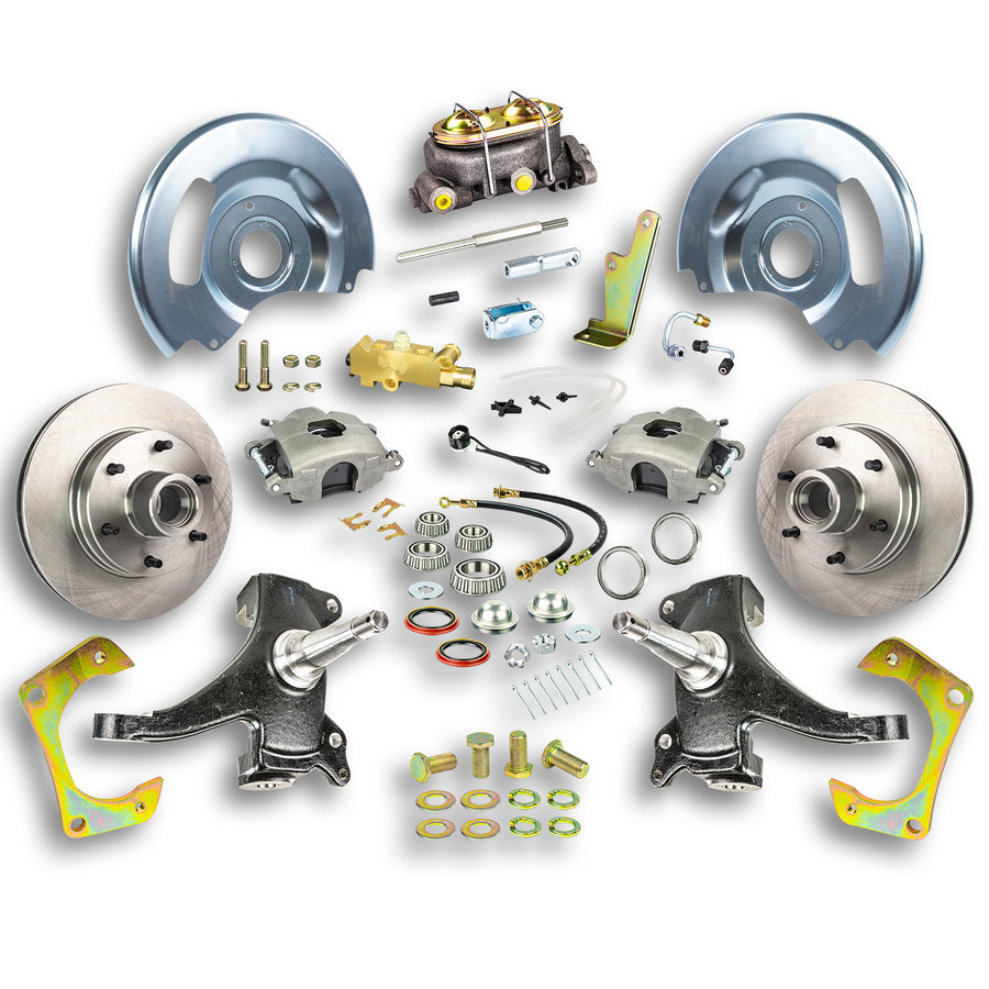 The Right Stuff 1963-70 GM Truck & Suburban, 2" Drop, Manual Front Disc Brake Conversion Kit - (TSD6316D)