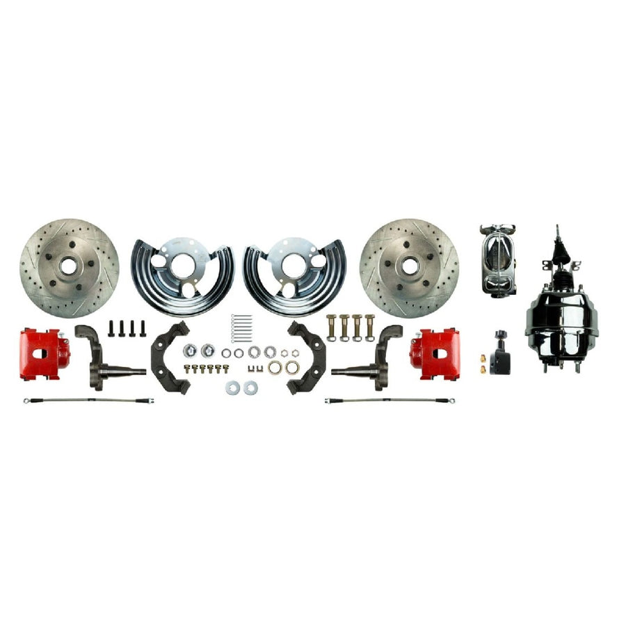 The Right Stuff 1965-74 Mopar B/E-Body, 8" Booster, Front Power Disc Brake Conversion Kit - (MDC62DCZX)