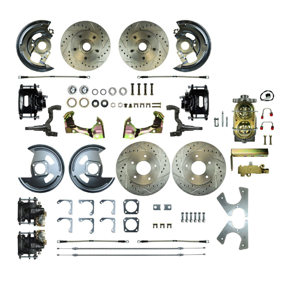 The Right Stuff 1962-67 Chevrolet Chevy II, Show N Go, 4-Wheel Manual Disc Brake Conversion - (AFXSD43CS)