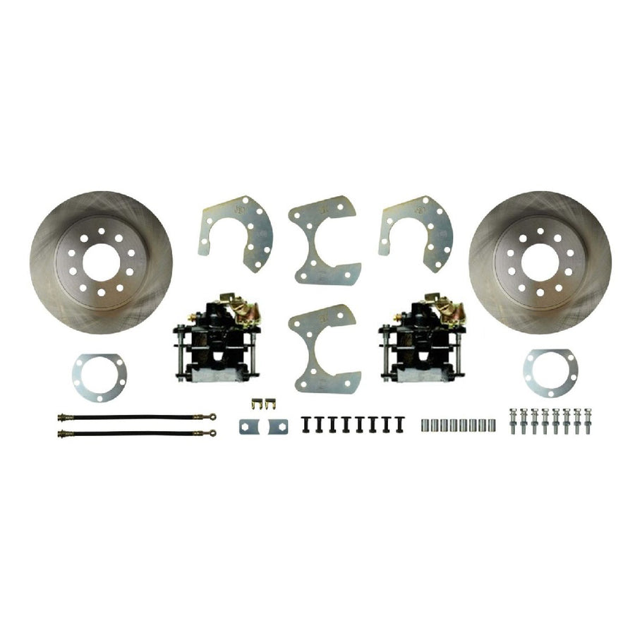 The Right Stuff 1962-76 Mopar W/Dana Or 8 3/4" Rear Disc Brake Conversion with Ebrake Calipers, No Rear Cables Included - (MDCRDX1)
