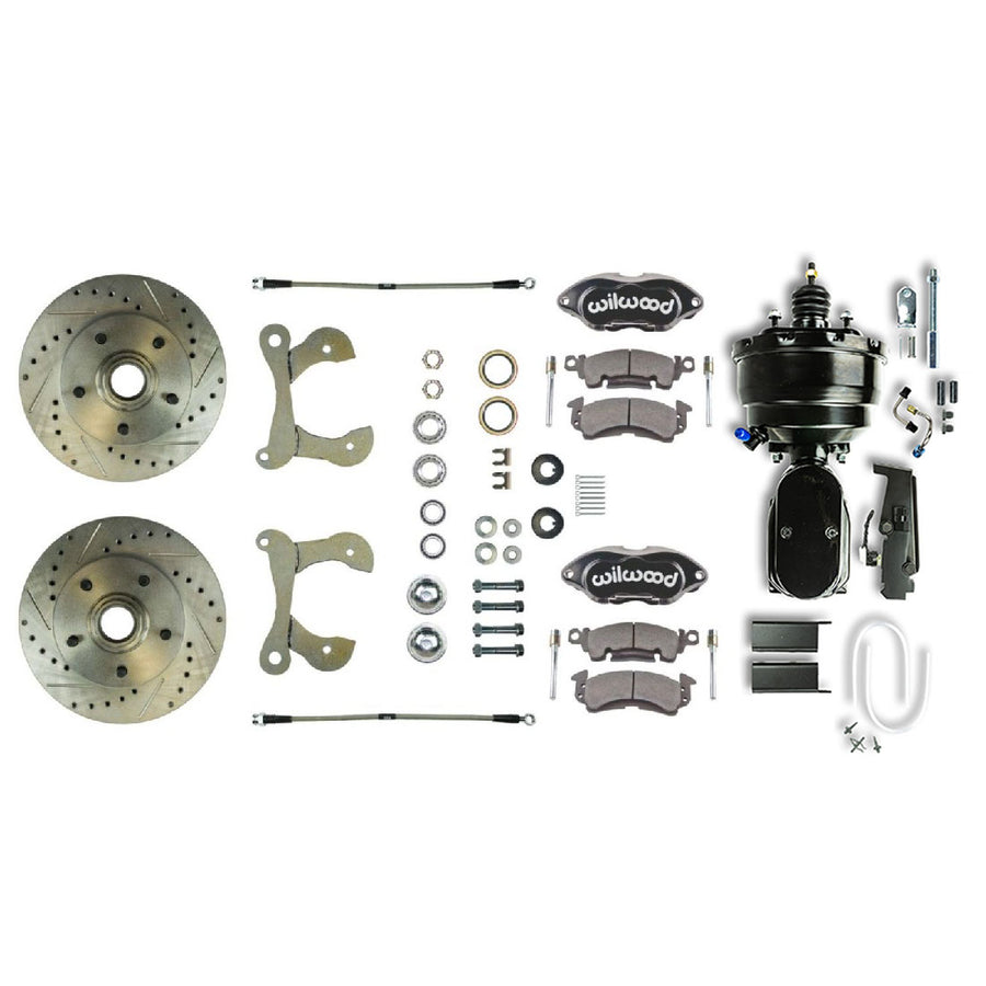 The Right Stuff 1955-58 Chevrolet Bel Air/Impala, Front Wheel Power Disc Brake Conversion Kit - (FSC56DCCSY)