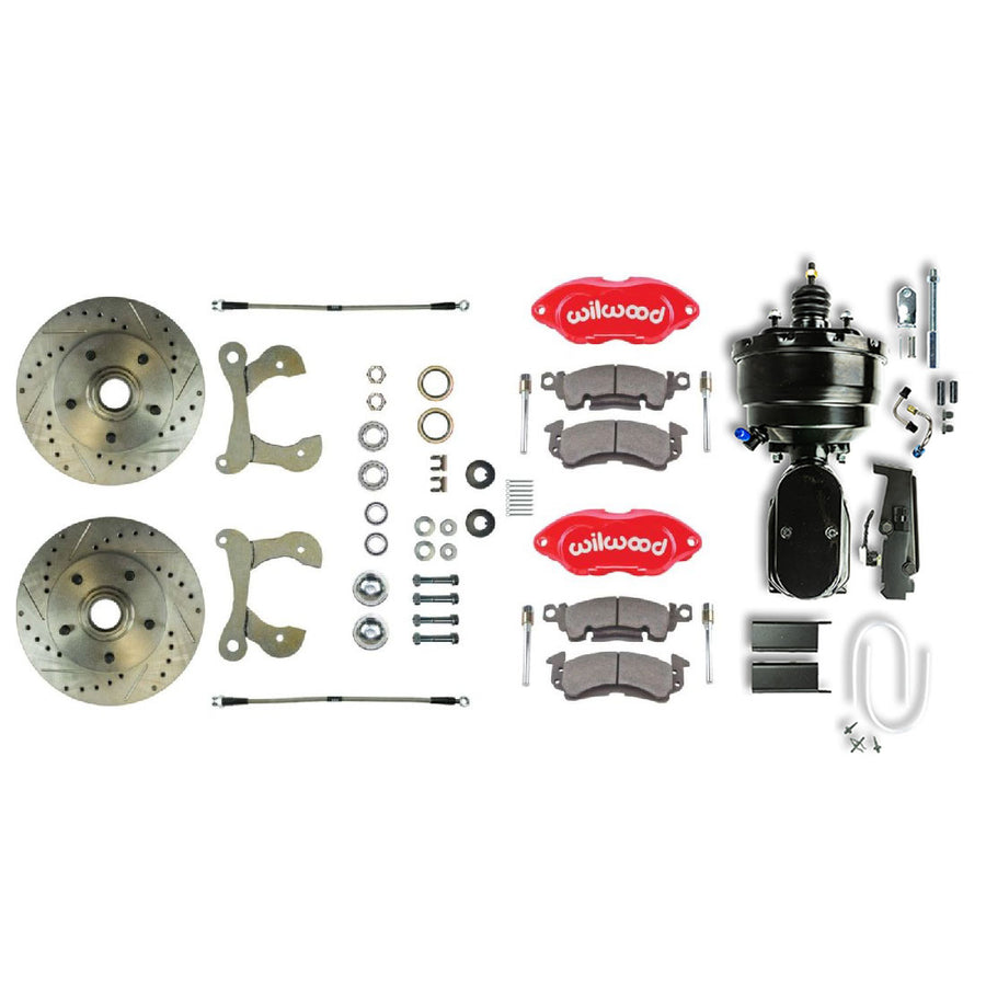 The Right Stuff 1955-58 Chevrolet Bel Air/Impala, Front Wheel Power Disc Brake Conversion Kit - (FSC56DCCZY)